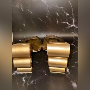 COPY - Cult Gaia Cult Gaia Peya Sandal - Gold- Worn Once